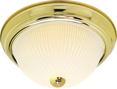 Nuvo Lighting SF76/130 2 Light 11" Flush Mount Frosted Ribbed