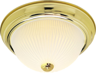 Nuvo Lighting SF76/132 2 Light 13" Flush Mount Frosted Ribbed