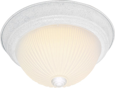 Nuvo Lighting SF76/133 2 Light 13" Flush Mount Frosted Ribbed