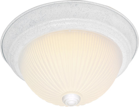 Nuvo Lighting SF76/135 3 Light 15" Flush Mount Frosted Ribbed