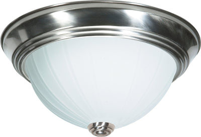 Nuvo Lighting SF76/245 3 Light 15" Flush Mount Frosted Melon Glass