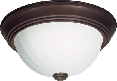 Nuvo Lighting SF76/247 2 Light 13" Flush Mount Frosted Melon Glass