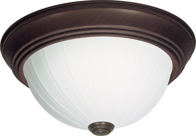 Nuvo Lighting SF76/248 3 Light 15" Flush Mount Frosted Melon Glass