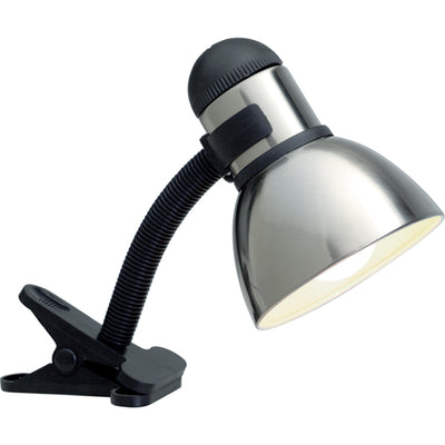 Nuvo Lighting SF76/357 Clip On Goose Neck Lamp Steel / Black Finish