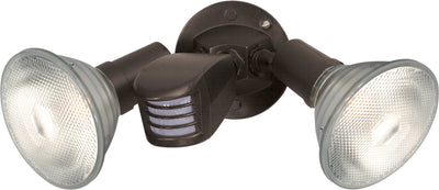 Nuvo Lighting SF76/503 2 Light 10" Flood Light Exterior PAR38 with Adjustable Swivel & Motion Sensor