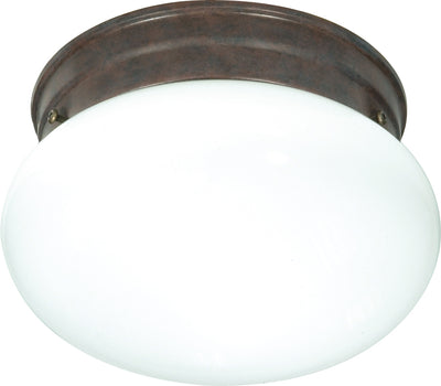 Nuvo Lighting SF76/600 1 Light 8" Flush Mount Small White Mushroom