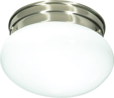 Nuvo Lighting SF76/601 1 Light 8" Flush Mount Small White Mushroom