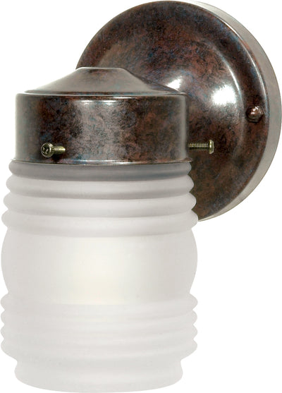 Nuvo Lighting SF76/700 1 Light 6" Porch Wall Mount Sconce Mason Jar with Frosted Glass