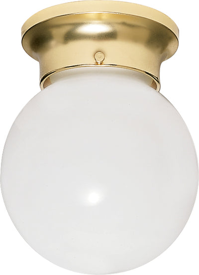 Nuvo Lighting SF77/109 1 Light 8" Ceiling Fixture White Ball