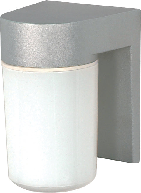 Nuvo Lighting SF77/136 1 Light 8" Utility Wall Mount Sconce Mount With White Glass Cylinder