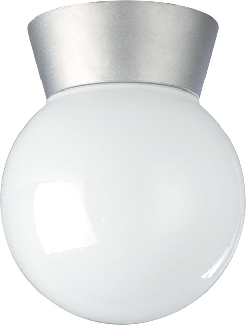 Nuvo Lighting SF77/152 1 Light 8" Utility Ceiling Mount With White Glass Globe