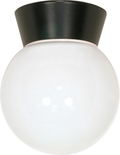 Nuvo Lighting SF77/153 1 Light 8" Utility Ceiling Mount With White Glass Globe