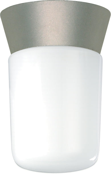 Nuvo Lighting SF77/155 1 Light 8" Utility Ceiling Mount With White Glass Cylinder