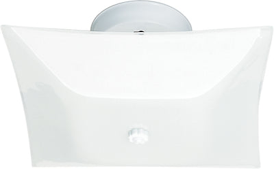 Nuvo Lighting SF77/824 2 Light 12" Ceiling Fixture White Square