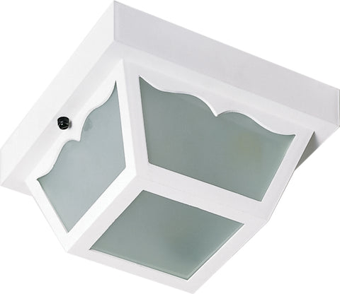 Nuvo Lighting SF77/835 1 Light 8" Carport Flush Mount With Frosted Acrylic Panels