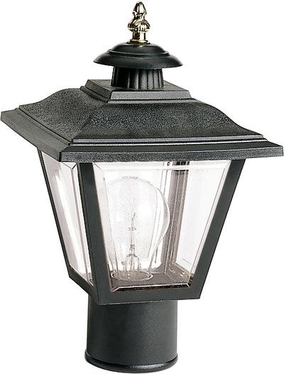 Nuvo Lighting SF77/898 1 Light 13" Post Lantern Coach Lantern with Brass Trimmed Acrylic Panels