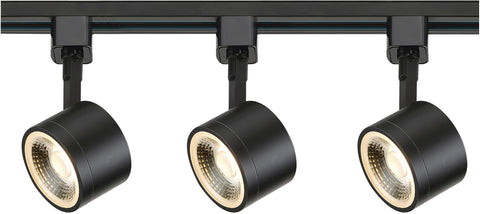 Nuvo Lighting TK404 Track Lighting Kit 12 watt LED 3000K 36 degree Round shape Black finish