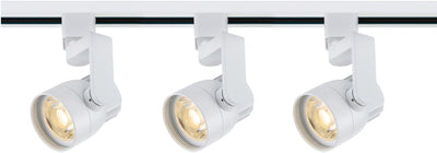Nuvo Lighting TK423 Track Lighting Kit 12 watt LED 3000K 36 degree Round shape with angle arm White finish
