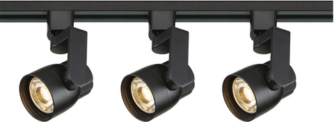 Nuvo Lighting TK424 Track Lighting Kit 12 watt LED 3000K 36 degree Round shape with angle arm Black finish